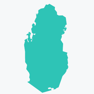 Map of Qatar