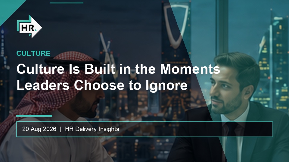 Culture Is Built in the Moments Leaders Choose to Ignore