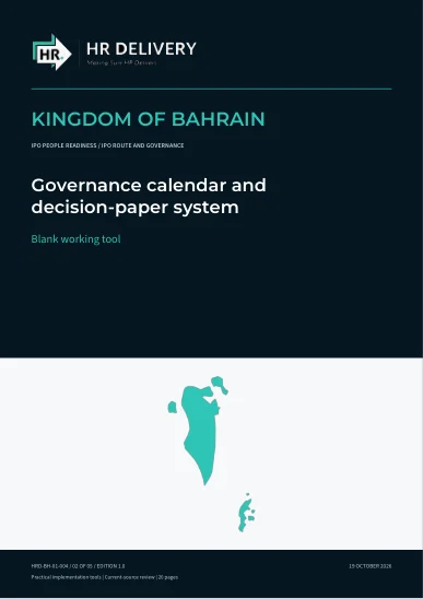 Bahrain document cover