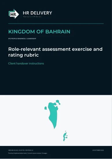 Bahrain document cover