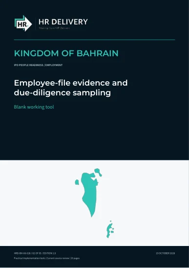 Bahrain document cover