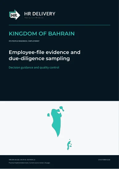 Bahrain document cover