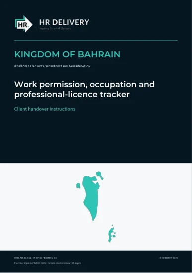 Bahrain document cover