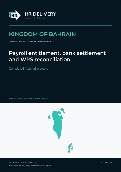 Bahrain document cover