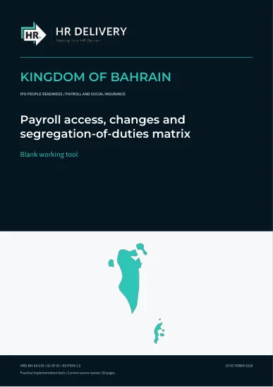 Bahrain document cover