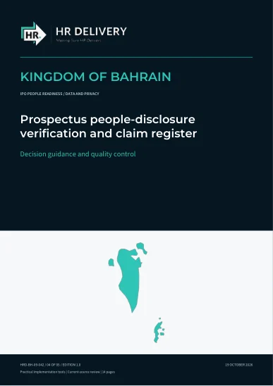 Bahrain document cover