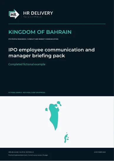 Bahrain document cover