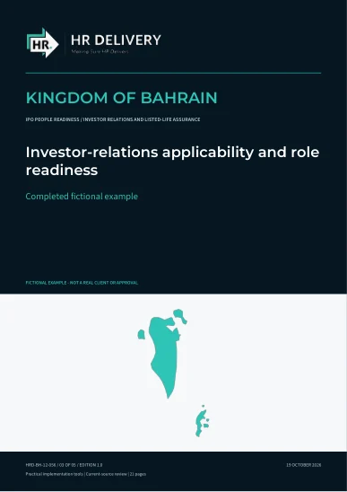 Bahrain document cover