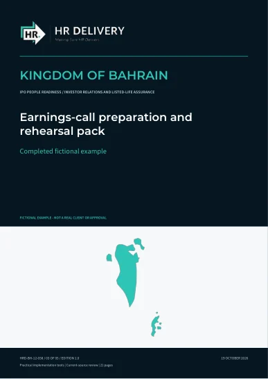 Bahrain document cover