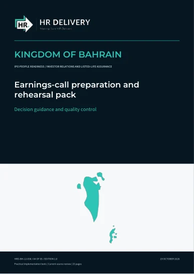 Bahrain document cover