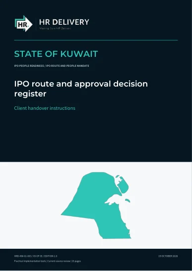 Kuwait document cover