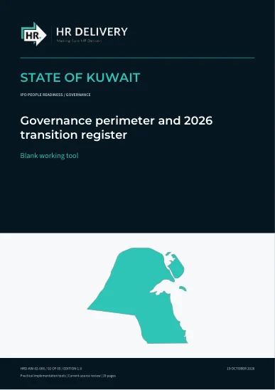 Kuwait document cover