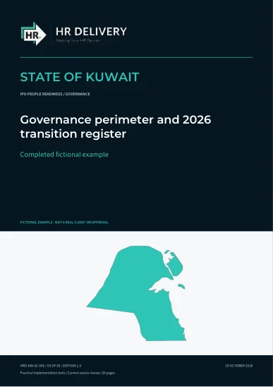 Kuwait document cover
