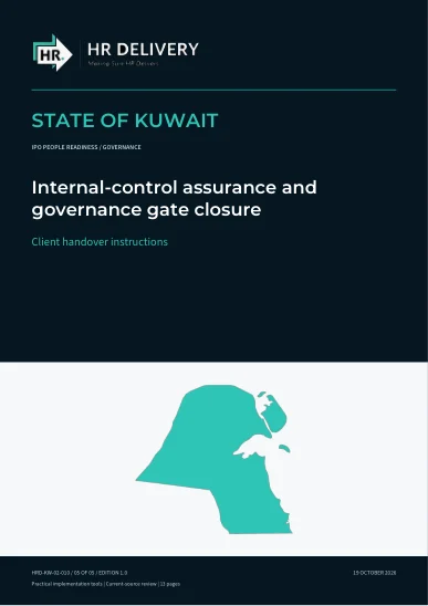 Kuwait document cover