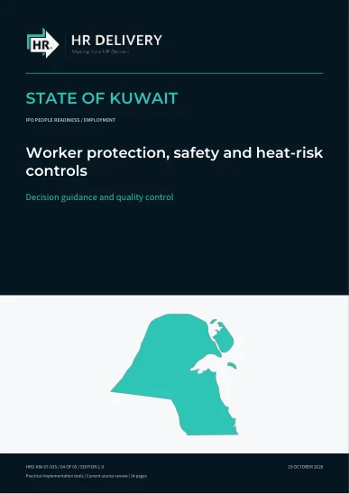 Kuwait document cover