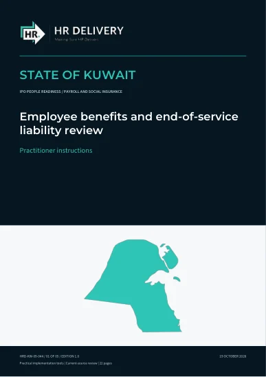 Kuwait document cover