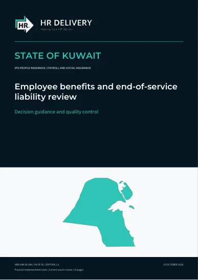 Kuwait document cover