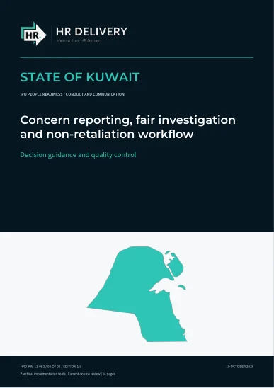 Kuwait document cover